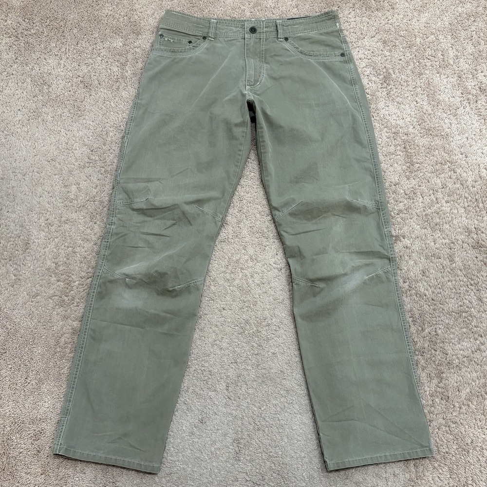 Kuhl Revolvr Pants Men's 34x32 Beige Hiking Outdoor Patina Dye 5-Pocket